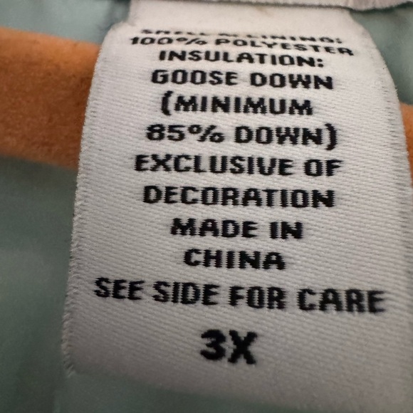 Eddie Bauer Women's Light Mint Green Puffer Vest Size 3x - Picture 5 of 7